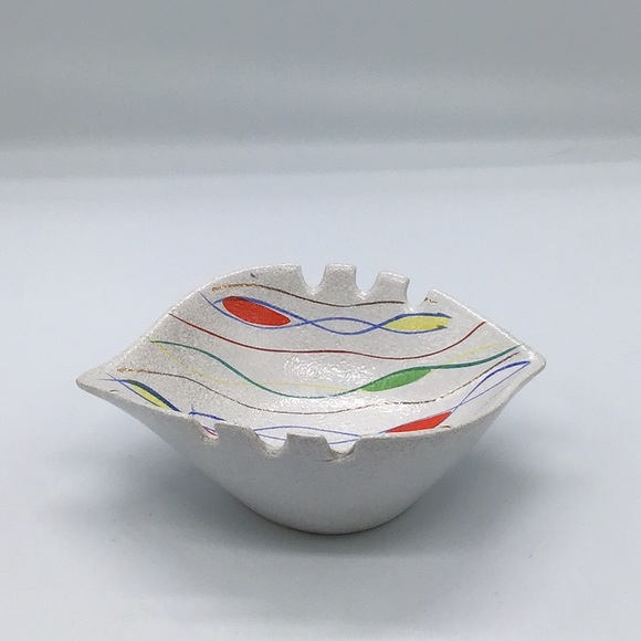 Vintage MCM Fine Ceramic Hand Painted Ashtray Giftcraft Japan - Picture 2 of 6